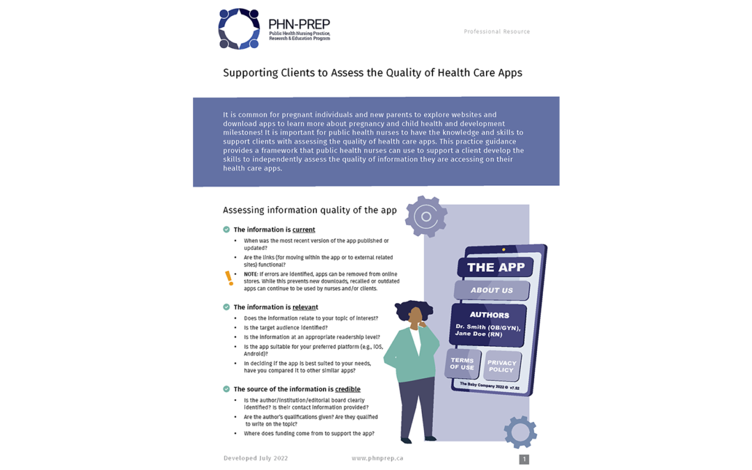Supporting Clients to Assess the Quality of Health Care Apps